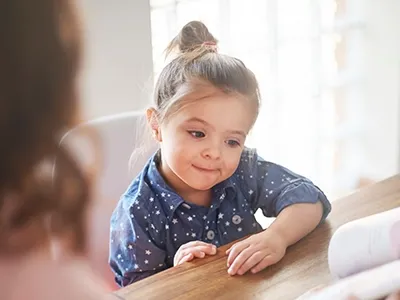 kid playing with toys